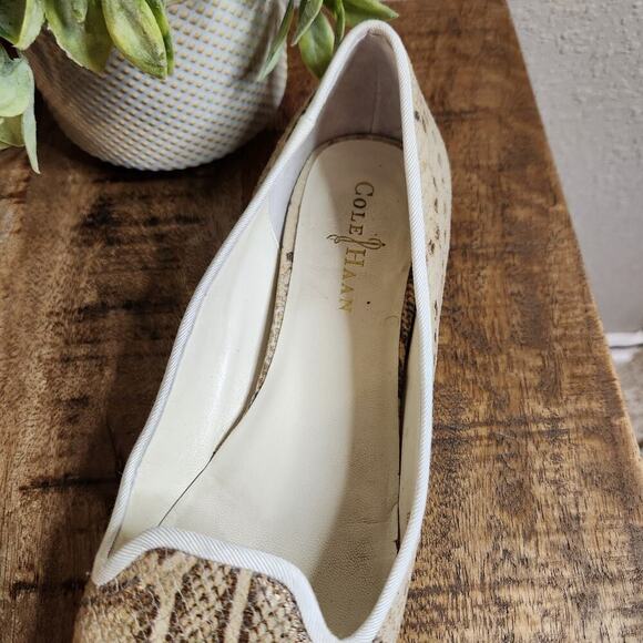 Cole Haan‎ Size 8 Women's Morgan Snake Print Slip On Flats - Picture 5 of 12